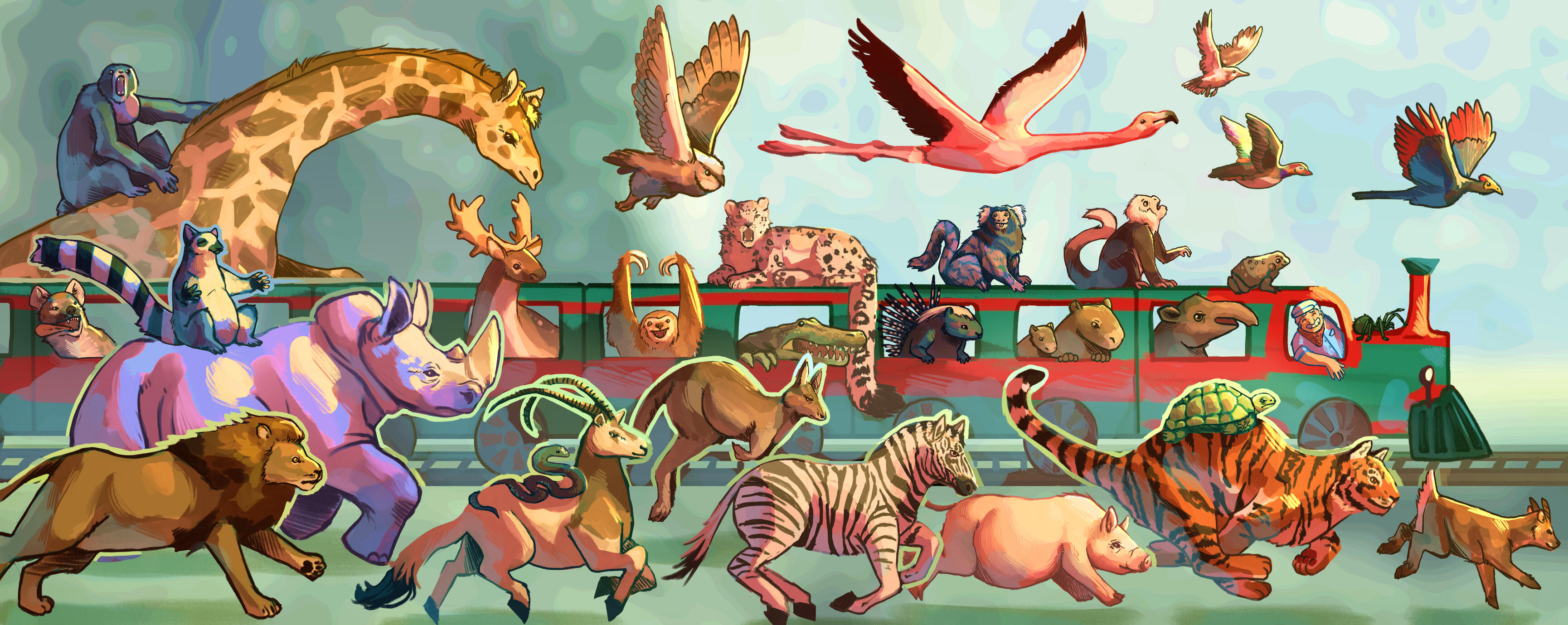 Southwick Zoo Newspaper Spread